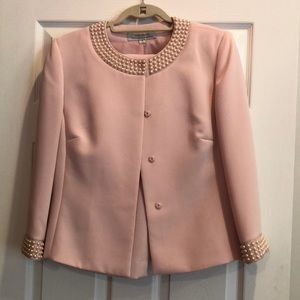 Tahari Pink Skirt Suit